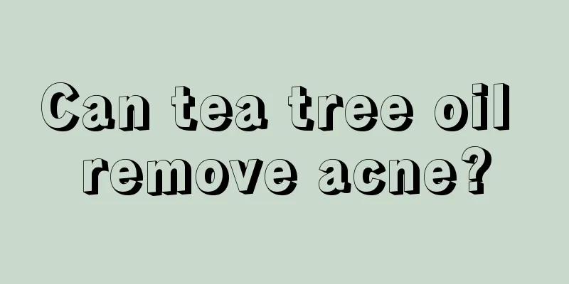 Can tea tree oil remove acne?