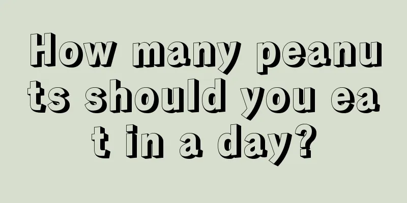 How many peanuts should you eat in a day?