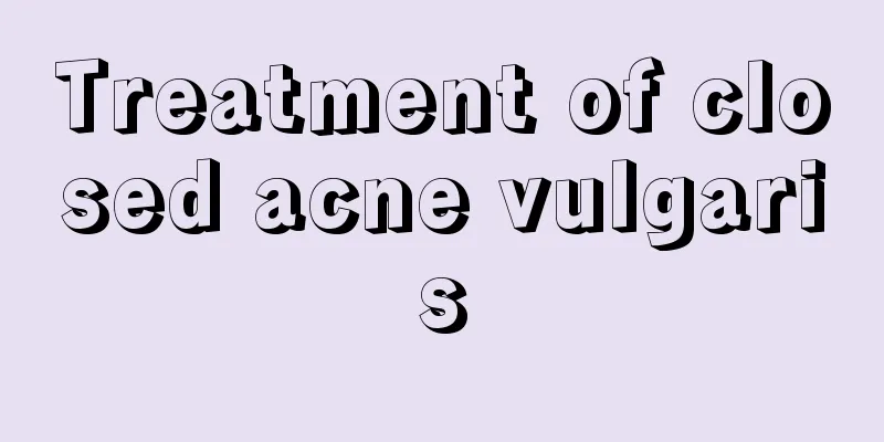 Treatment of closed acne vulgaris