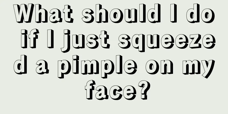 What should I do if I just squeezed a pimple on my face?