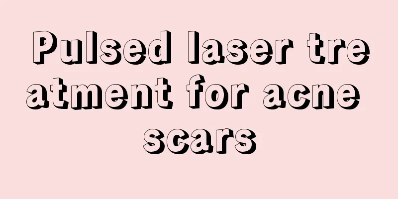 Pulsed laser treatment for acne scars