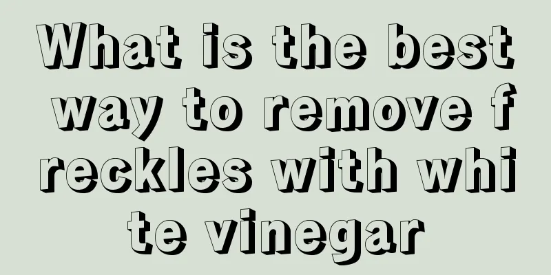 What is the best way to remove freckles with white vinegar