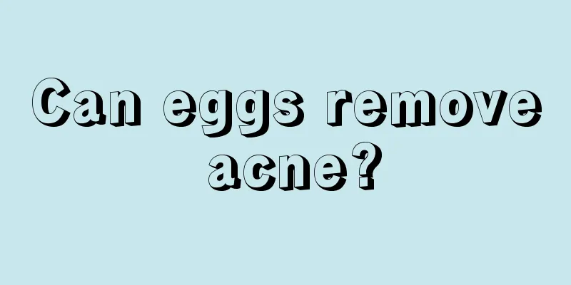 Can eggs remove acne?