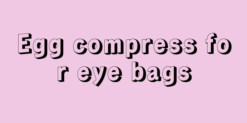 Egg compress for eye bags