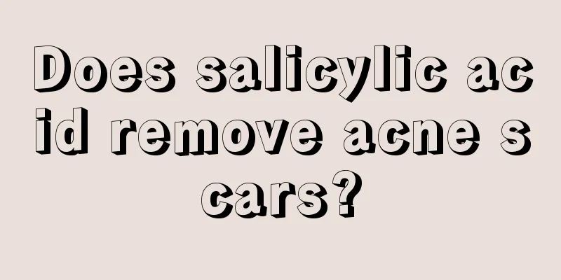 Does salicylic acid remove acne scars?