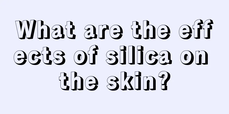 What are the effects of silica on the skin?