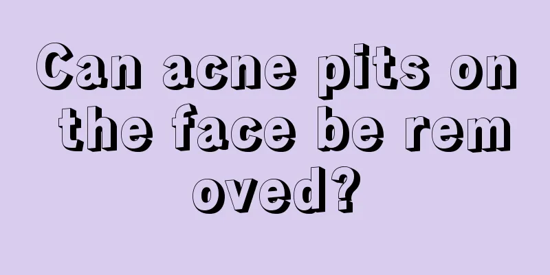 Can acne pits on the face be removed?