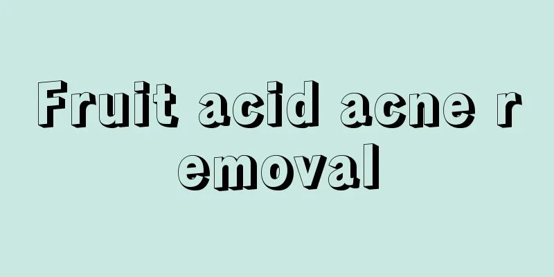 Fruit acid acne removal