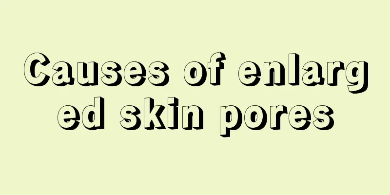 Causes of enlarged skin pores