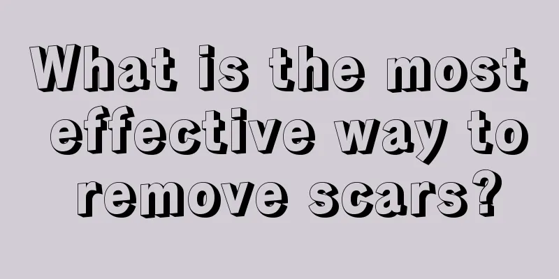 What is the most effective way to remove scars?