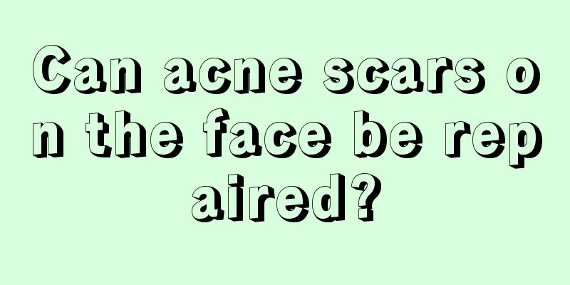 Can acne scars on the face be repaired?