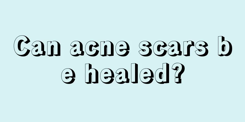 Can acne scars be healed?