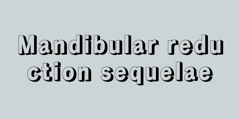 Mandibular reduction sequelae