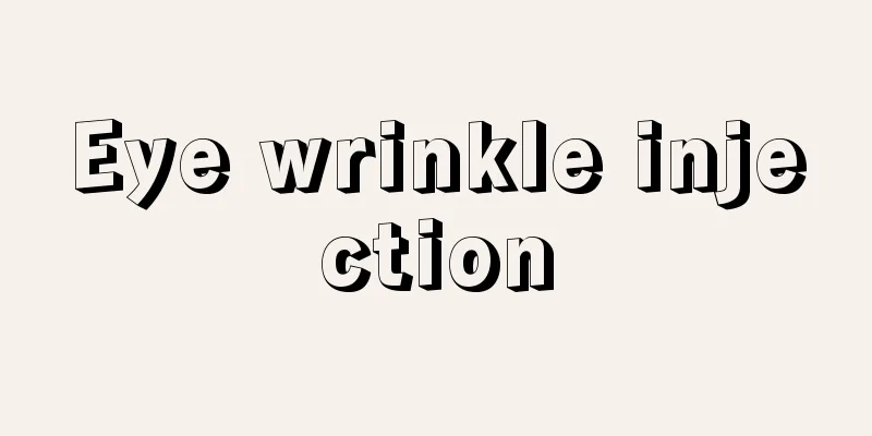 Eye wrinkle injection