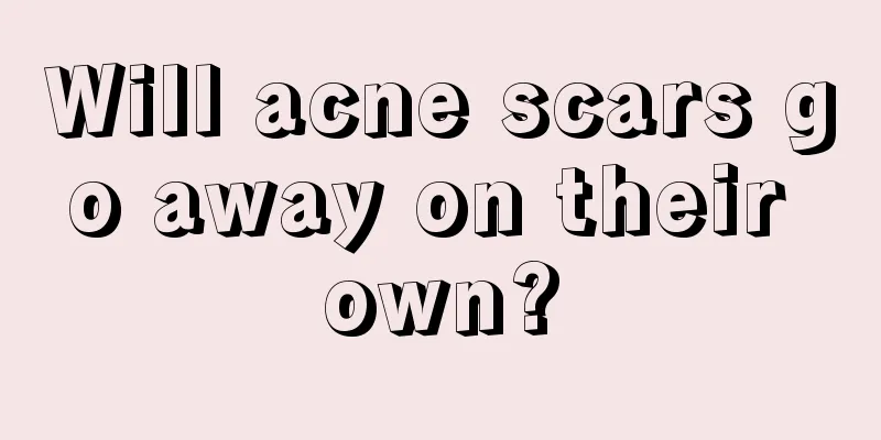 Will acne scars go away on their own?