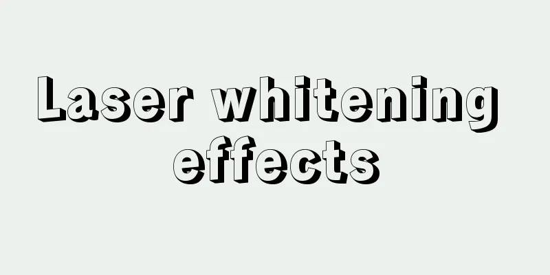 Laser whitening effects