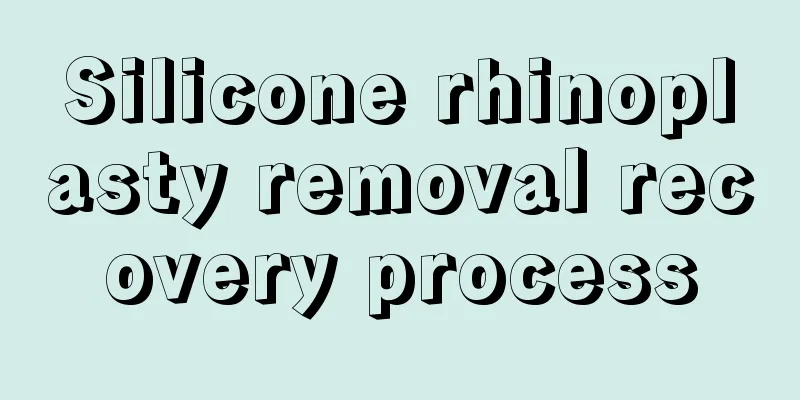 Silicone rhinoplasty removal recovery process