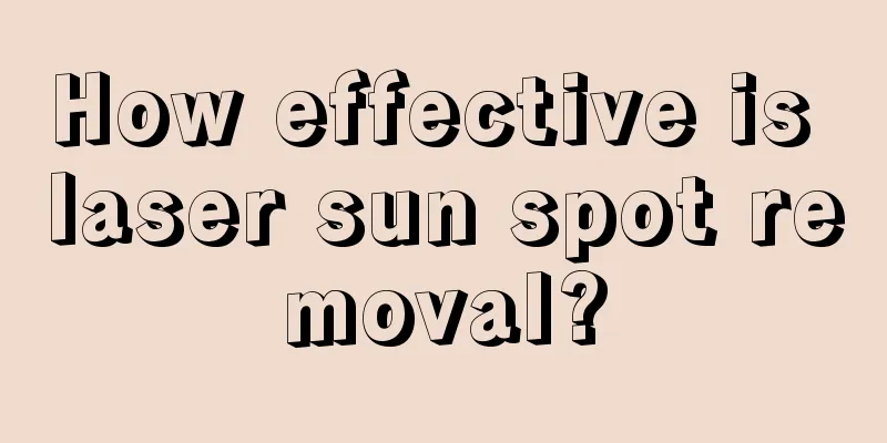 How effective is laser sun spot removal?