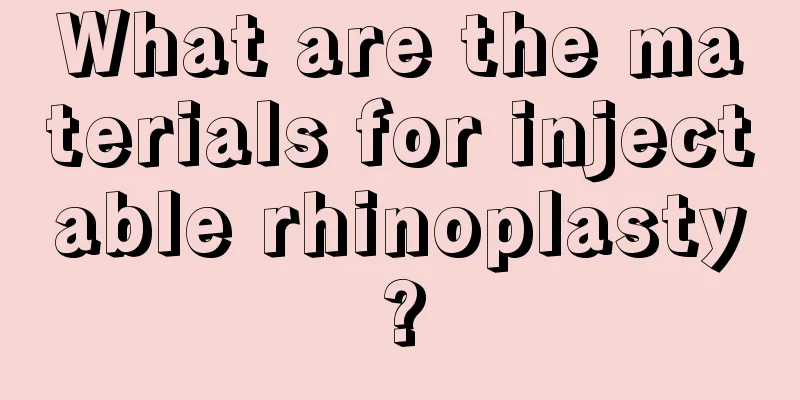 What are the materials for injectable rhinoplasty?