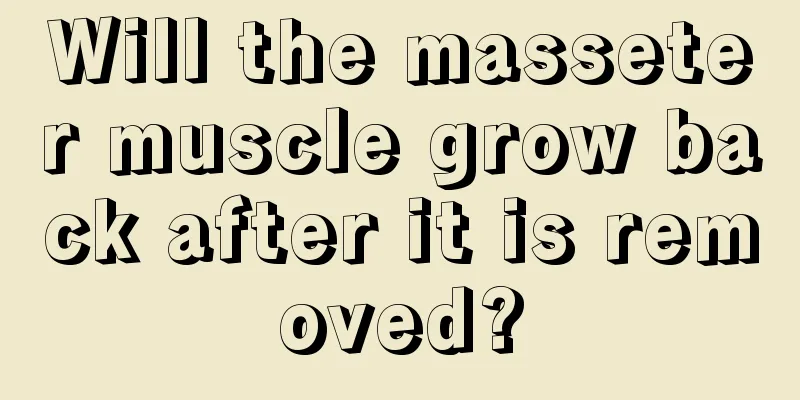 Will the masseter muscle grow back after it is removed?