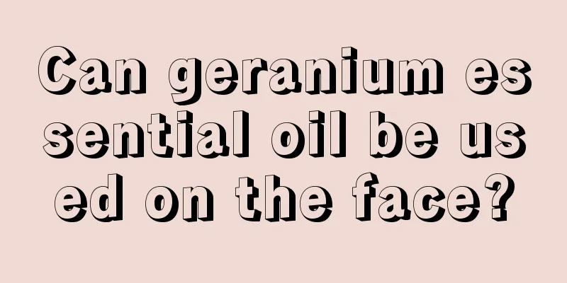 Can geranium essential oil be used on the face?