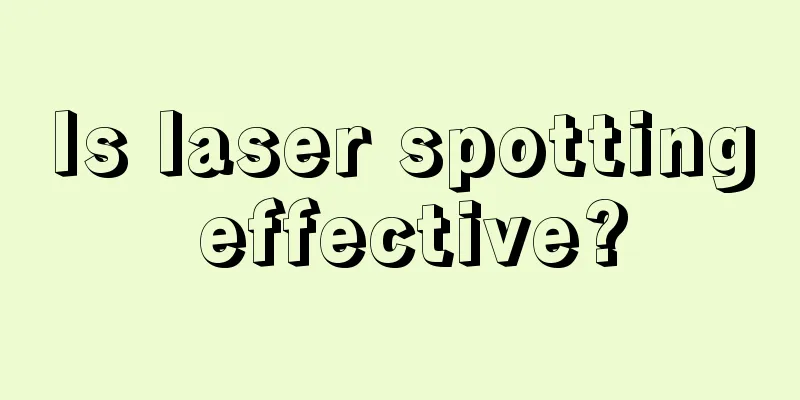 Is laser spotting effective?