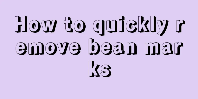 How to quickly remove bean marks