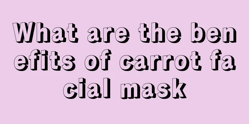 What are the benefits of carrot facial mask