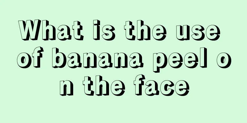 What is the use of banana peel on the face