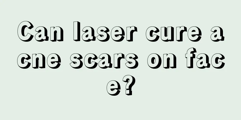 Can laser cure acne scars on face?