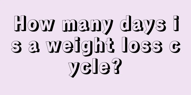 How many days is a weight loss cycle?