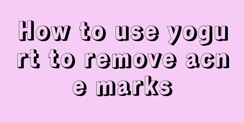 How to use yogurt to remove acne marks