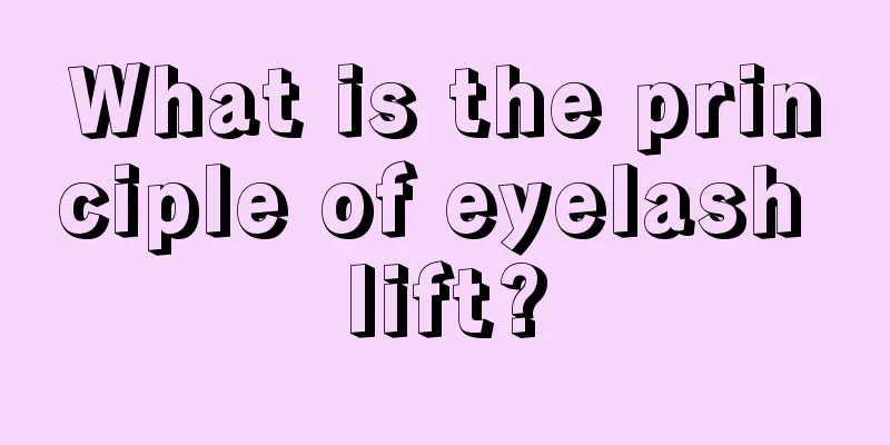 What is the principle of eyelash lift?