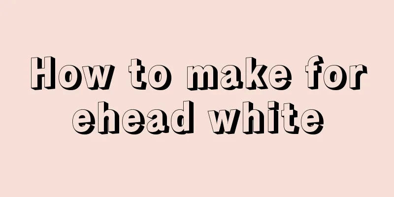 How to make forehead white