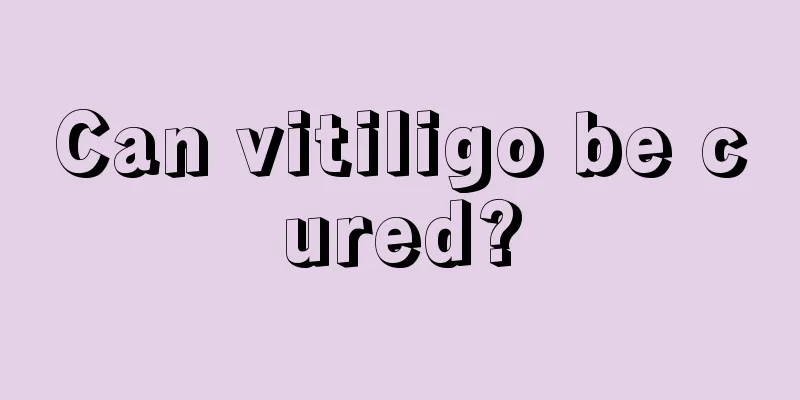 Can vitiligo be cured?