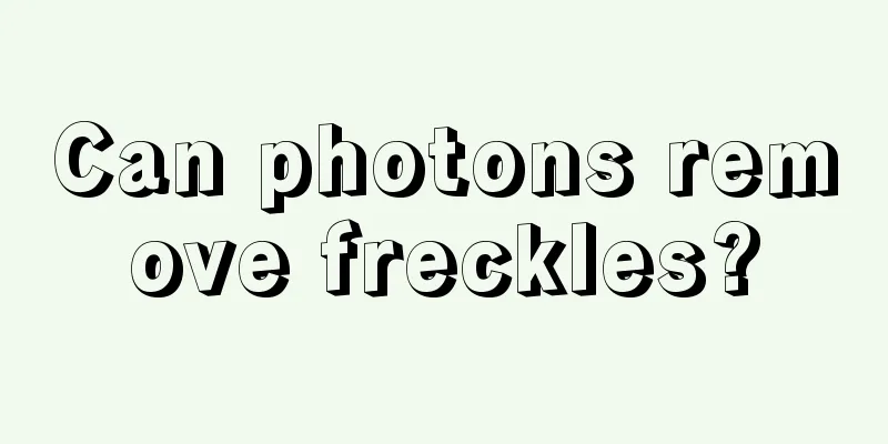 Can photons remove freckles?