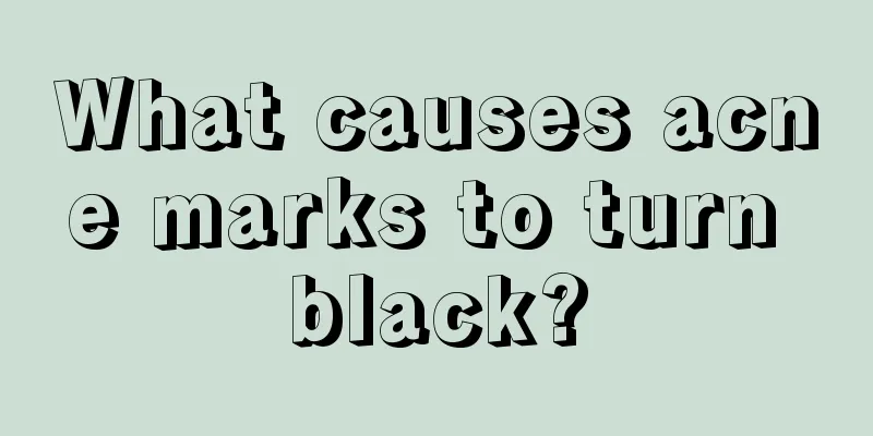 What causes acne marks to turn black?