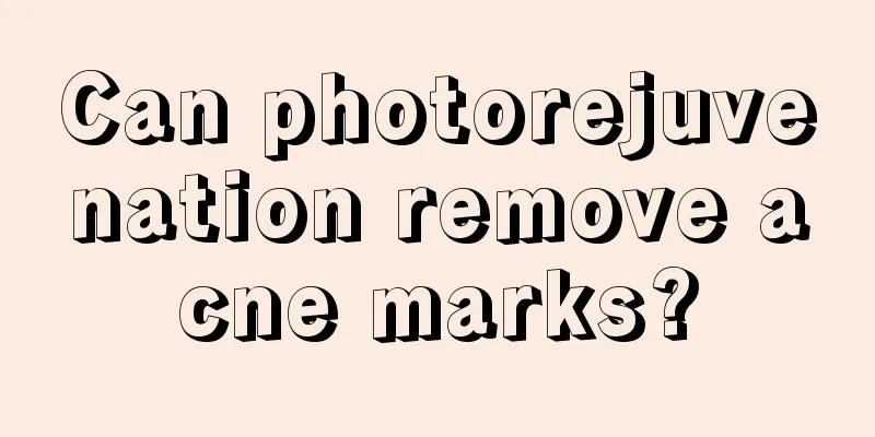 Can photorejuvenation remove acne marks?