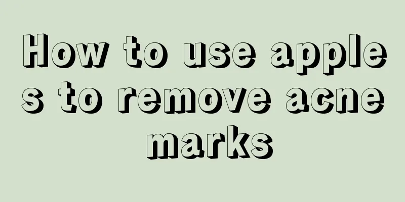 How to use apples to remove acne marks