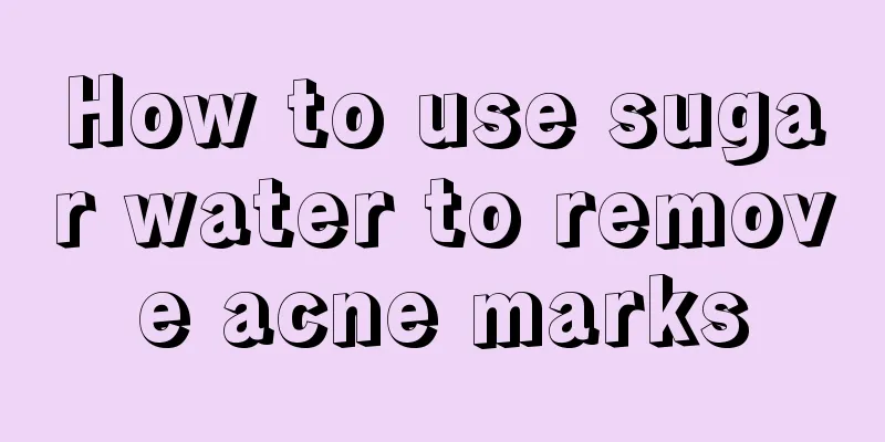 How to use sugar water to remove acne marks