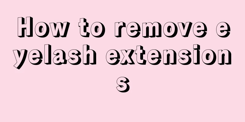 How to remove eyelash extensions