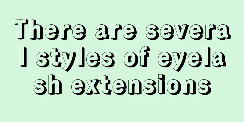 There are several styles of eyelash extensions