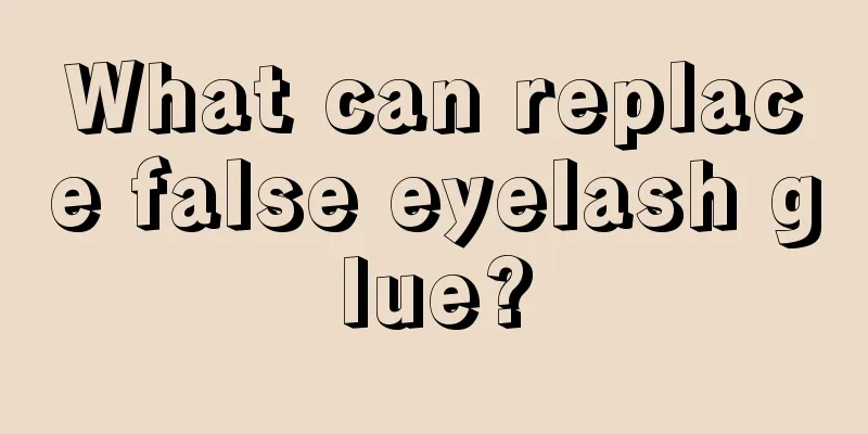 What can replace false eyelash glue?