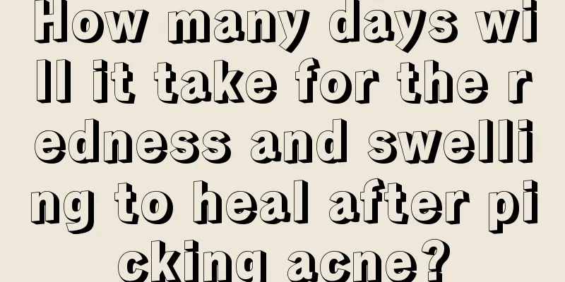 How many days will it take for the redness and swelling to heal after picking acne?