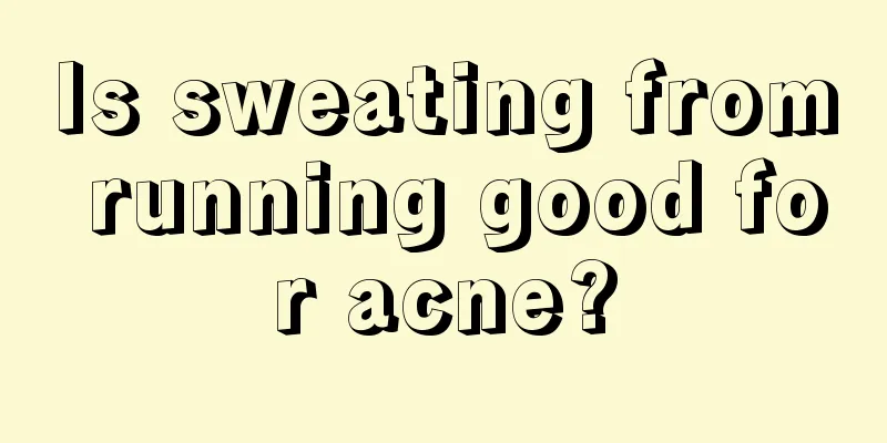 Is sweating from running good for acne?