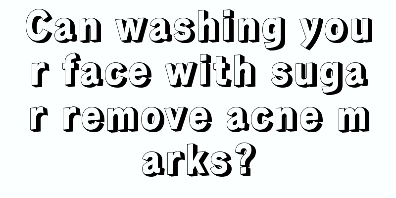 Can washing your face with sugar remove acne marks?