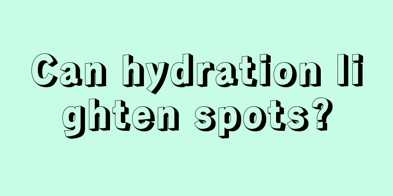 Can hydration lighten spots?