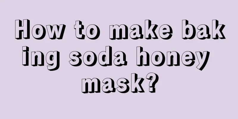 How to make baking soda honey mask?