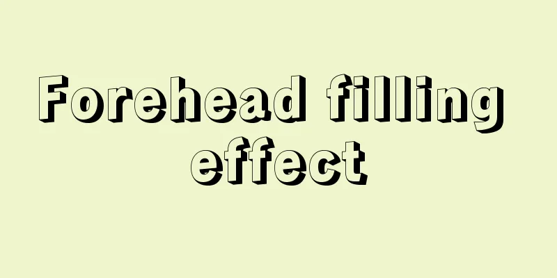 Forehead filling effect