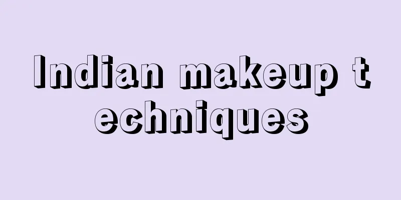 Indian makeup techniques